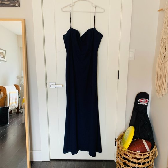 PARK & FIFTH JUPITER BRIDESMAID DRESS IN NAVY - Picture 3 of 6